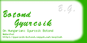 botond gyurcsik business card